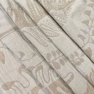 223ST-3 Linen jacquard(65% cotton 35% linen; khổ 2,5 m; màu mộc; 223TC)