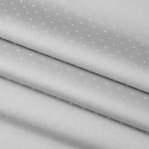 HY-038(105) Vải jacquard chấm bi (100% cotton; khổ 2,5 m; màu xám nhạt; 245TC)