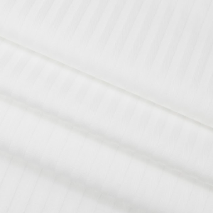 KL-11 (100% cotton; khổ 2,4 m - 2,8 m - 3,2 m; sọc 0,5×0,5 cm; màu trắng; 245TC)